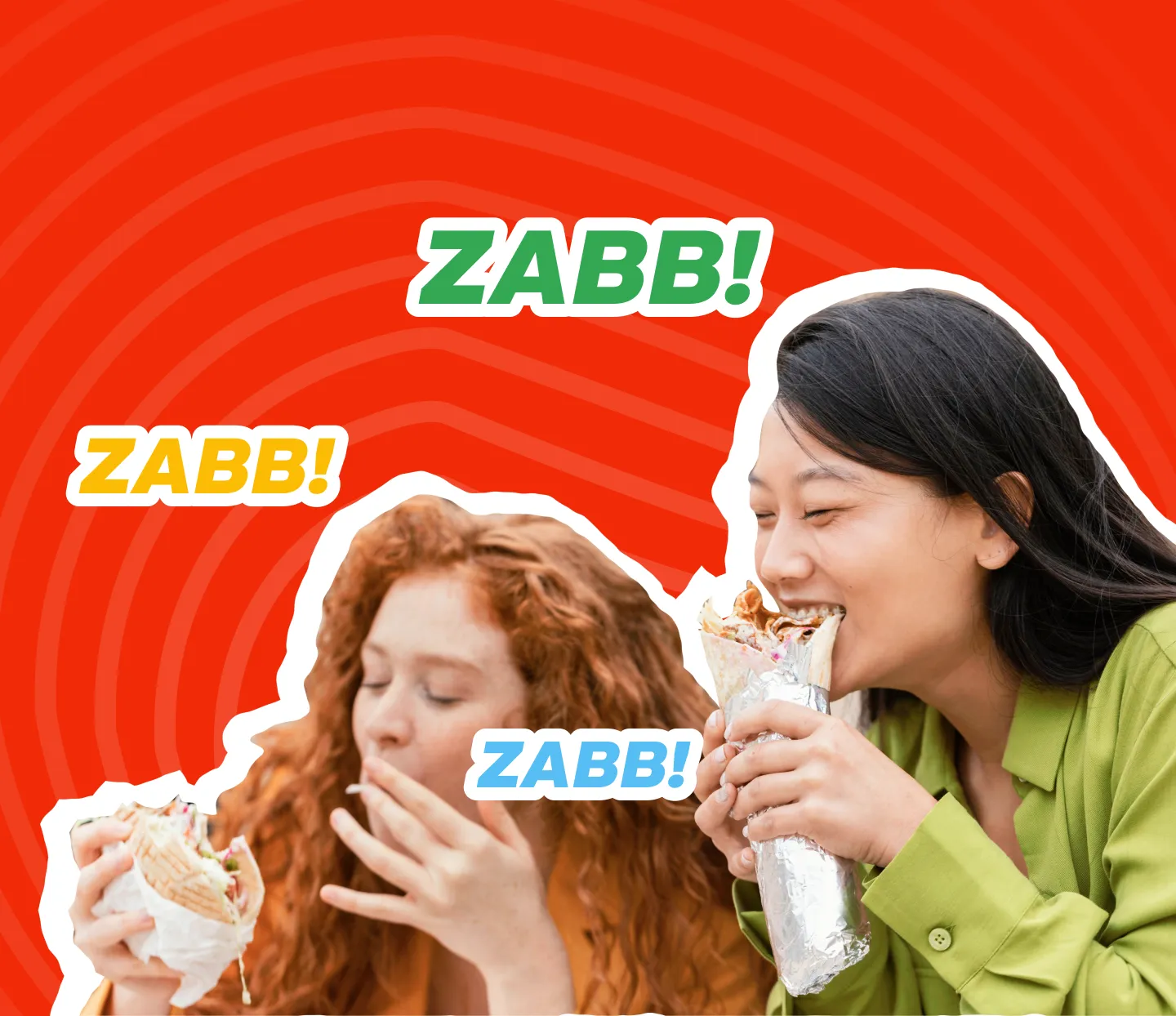 Enjoying delicious food at Phozabb
